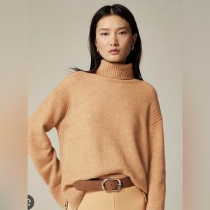 J. Crew Camel Turtleneck Sweater